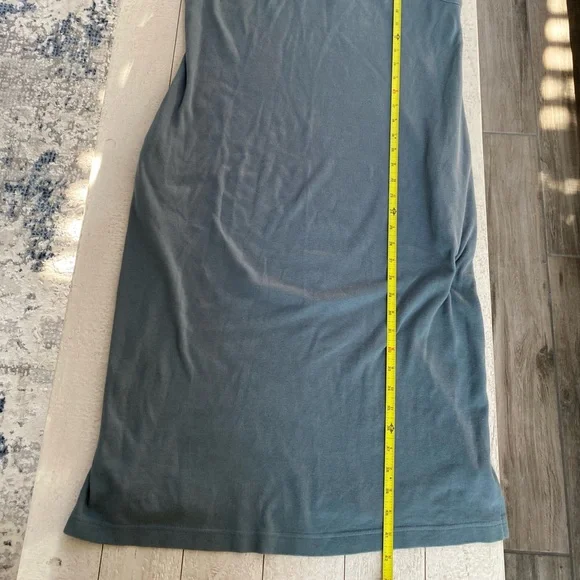 Pact Airplane Tank Dress Hooded Sage Green Pockets Organic Cotton Athleisure - Picture 11 of 14